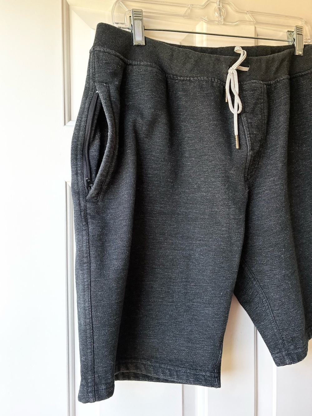 Vans X Nathan Fletcher Men's Athletic Shorts Drawstring Heather Charcoal Size L - Picture 5 of 11